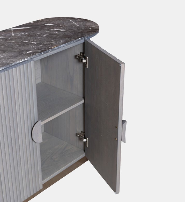 Home Deco and More Oval Wooden Base Buffet, Packshot View