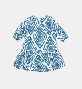 All-over Printed Ladder Tape Maxi Dress