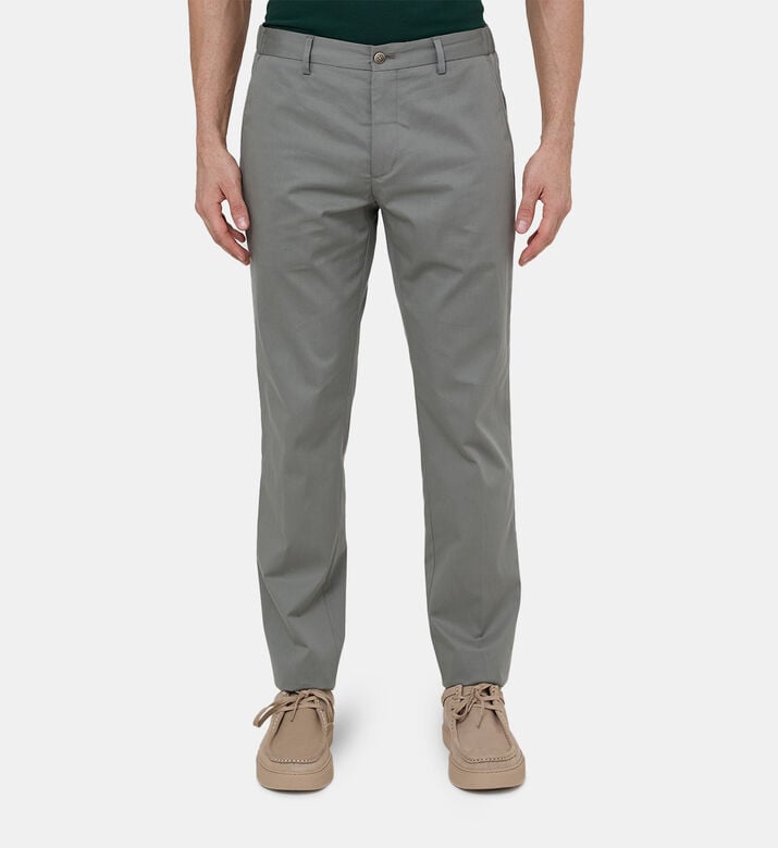 Straight-leg Mid-rise Pants