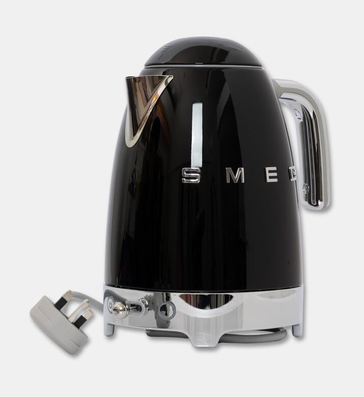 Smeg Variable Temperature Kettle, Black, Packshot View