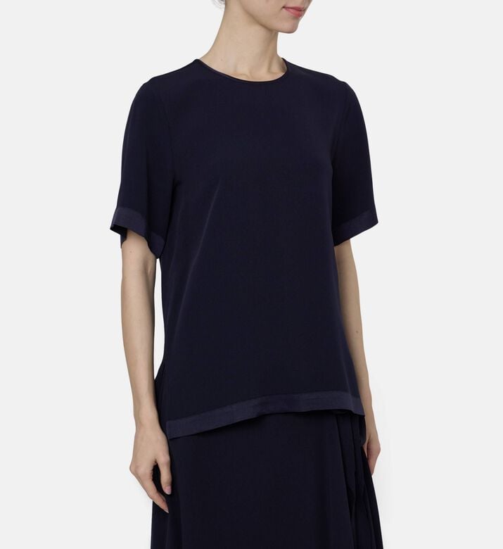 Beatrice B Short-sleeve Relaxed-fit Blouse, Model View