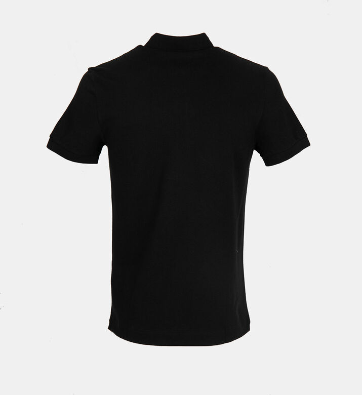 Cotton Ribbed-collar Polo Shirt