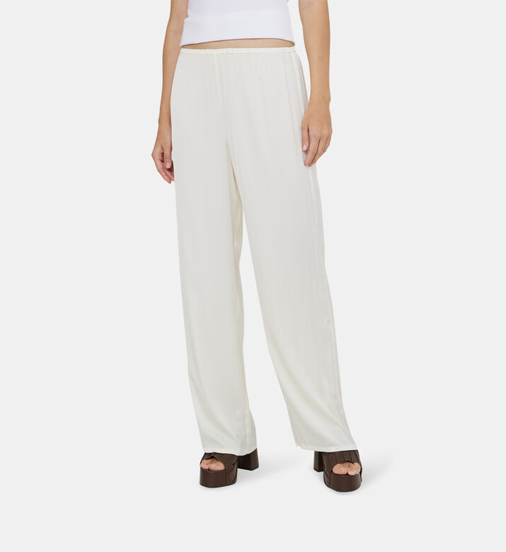 Nazli Printed Satin Pants