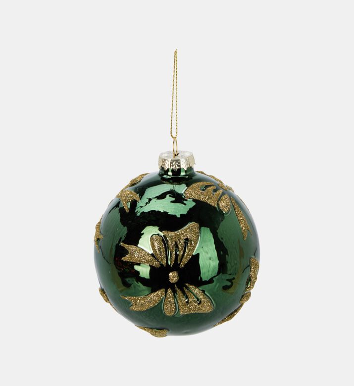 Home Deco and More Xmas Ball Glass, Green, Packshot View