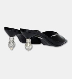 Sophia Webster Natalia Crystal Mid Mules, Black, Eu-36, Packshot View