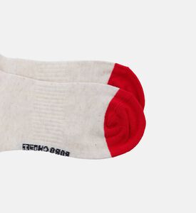 Bobo Choses Logo-detail Spade-print Ruffled Cuff Striped Socks, Packshot View