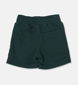 Givenchy Fleece Embroidered Drawstring Waist Shorts, Dark-green, 14y, Packshot View