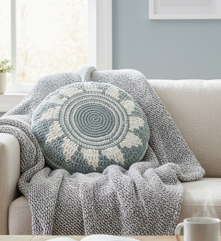 Home Deco and More Sol Cotton Round Filled And Vaccumed Cushion, Green, Packshot View Home Deco and More Sol Cotton Round Filled And Vaccumed Cushion, Green, Packshot View