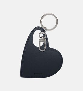 Leather Heart-shape Keychain
