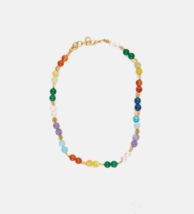 Rainbow Precious Stones Necklace