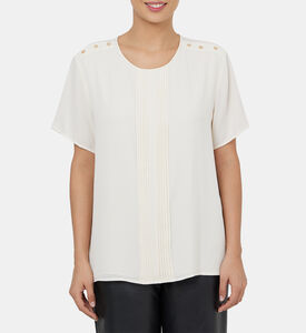 مطوي بأكمام قصيرة الأعلى