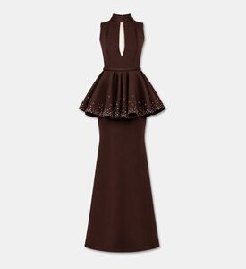 AAVVA Embellished Peplum Column Gown, Packshot View