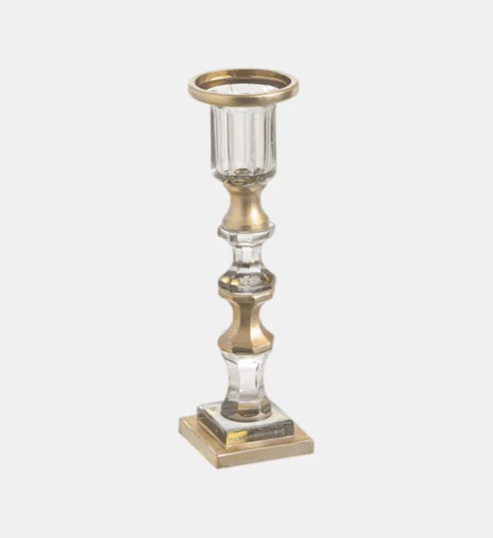 Bruco Glass Square Base Candle Holder, Packshot View
