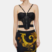 Cut-out Lace Bustier Top