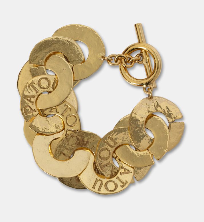 Patou Coins-shaped Embossed Logo Bracelet, Packshot View