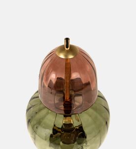 مصباح معلق زجاجي دائري