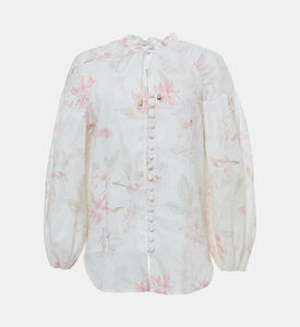 Carter and White Rosaile Floral-print Balloon-sleeve Blouse, Packshot View