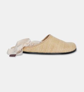 Alohas Oliver Ankle Ties Flat Mules, Natural, Eu-40, Packshot View