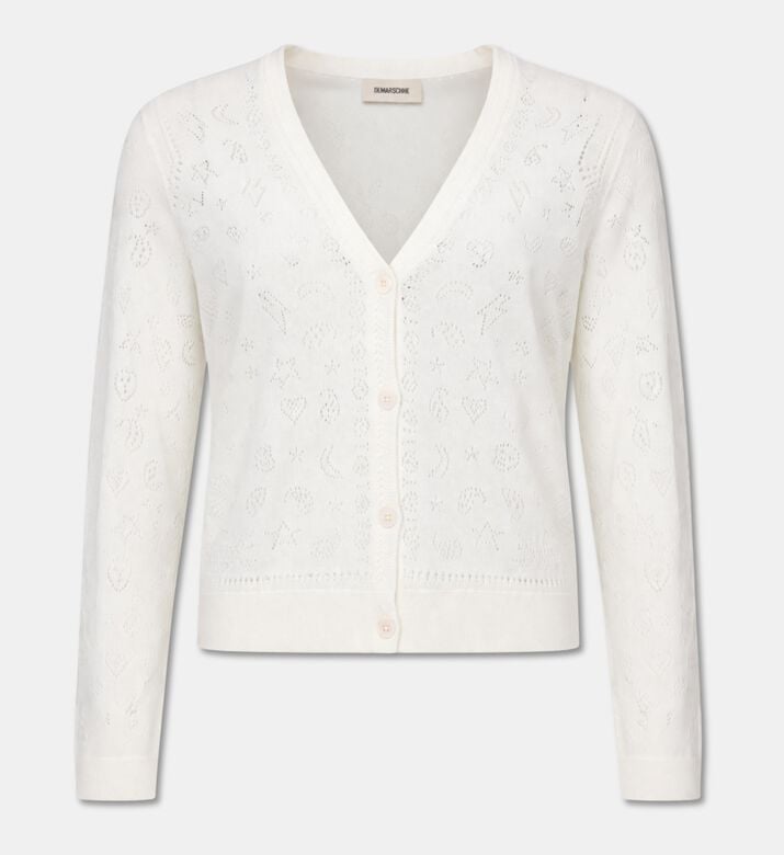 Zadig et Voltaire Embroidered V-neck Cardigan, Packshot View