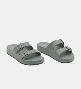 Toni Pons Creta Biggies Waterproof Rubber Flat Sandals, Light-green, Eu-36, Packshot View