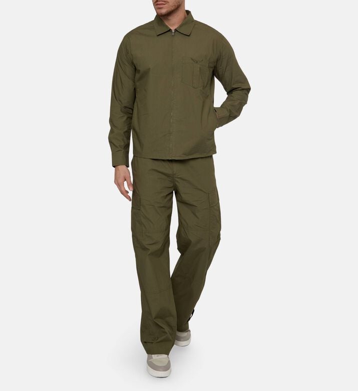 Zadig et Voltaire Suzy Zip-up Overshirt, Green, M, Model View