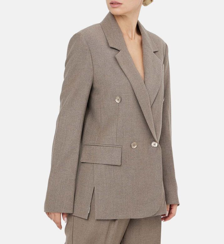 Double-breasted Flap Pockets Jacket