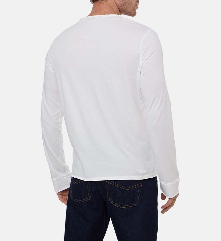 Zadig et Voltaire Monastir Cotton T-shirt, Off-white, L, Model View
