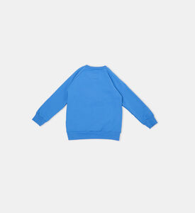 سويت شيرت بياقة مستديرة بعيون غاضبة