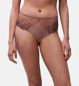 Chantelle Brief, Brown, Xl, Model View