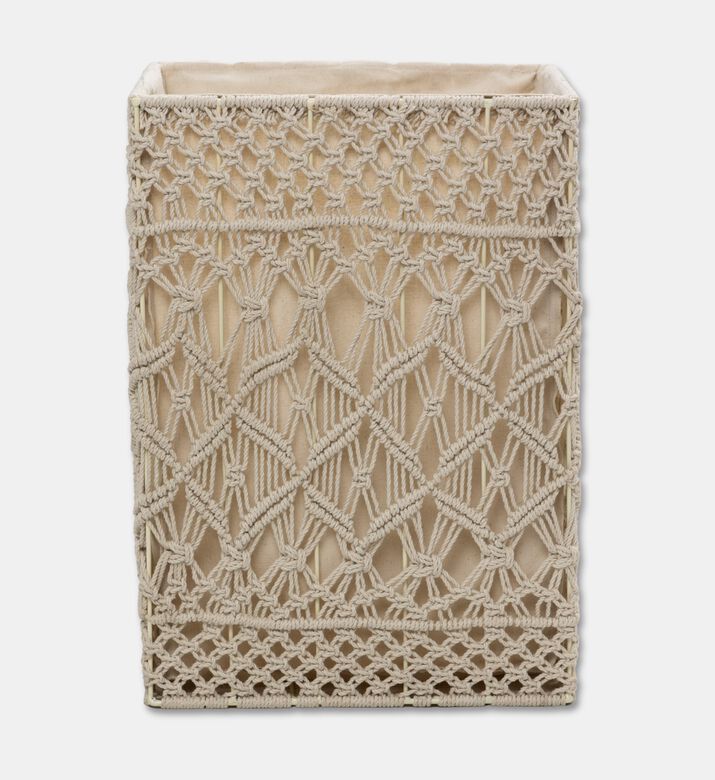 Home Deco and More Zari Cotton Robe Waste Bin, Packshot View