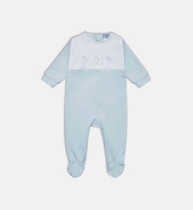 بيجامة قطن عضوي بزخارف أرنب