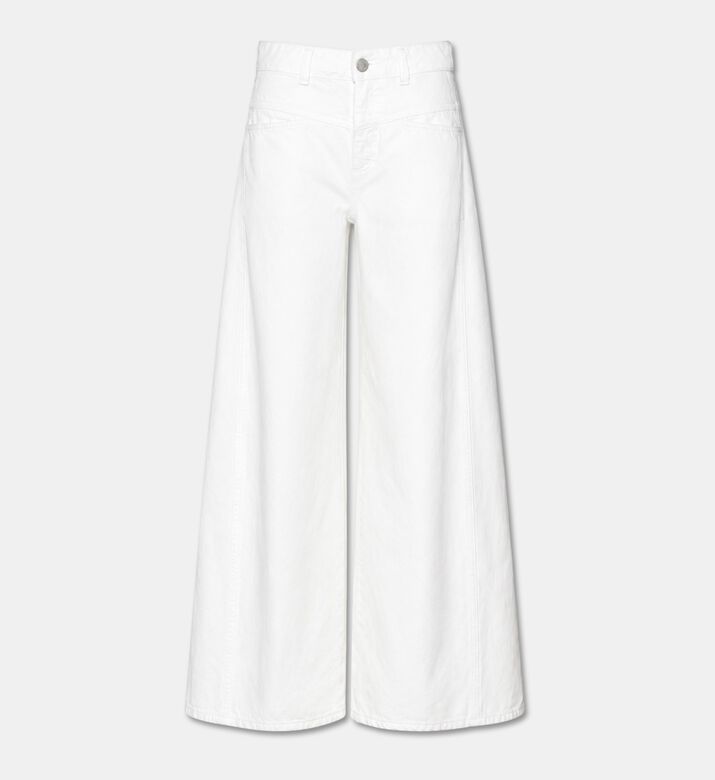 Closed Wide-leg White Jeans, Ecru, 27, Packshot View