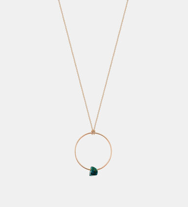 Baby Jala Circle Chai Necklace 18k
