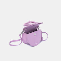 Leather Mini Pretzel Handbag 15 X 17 X 7.5 Cm
