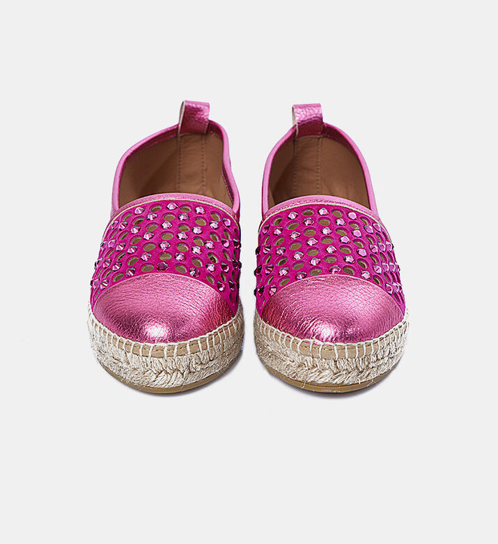 حذاء إسبادريل قنب بأحجار الراين