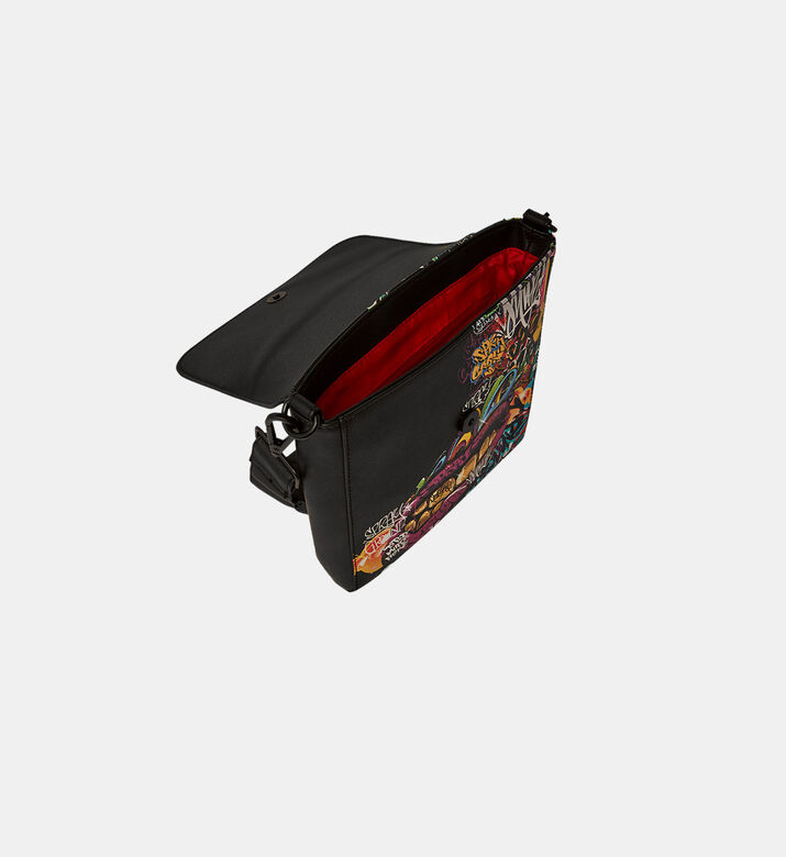 Graphic Lipstick-print Messenger Bag