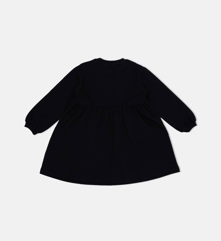 Teddy Bear-print Logo-print Long-sleeve Dress Teddy Bear-print Logo-print Long-sleeve Dress