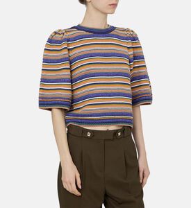 سترة فرفايلا متعددة الألوان بخطوط مستقيمة