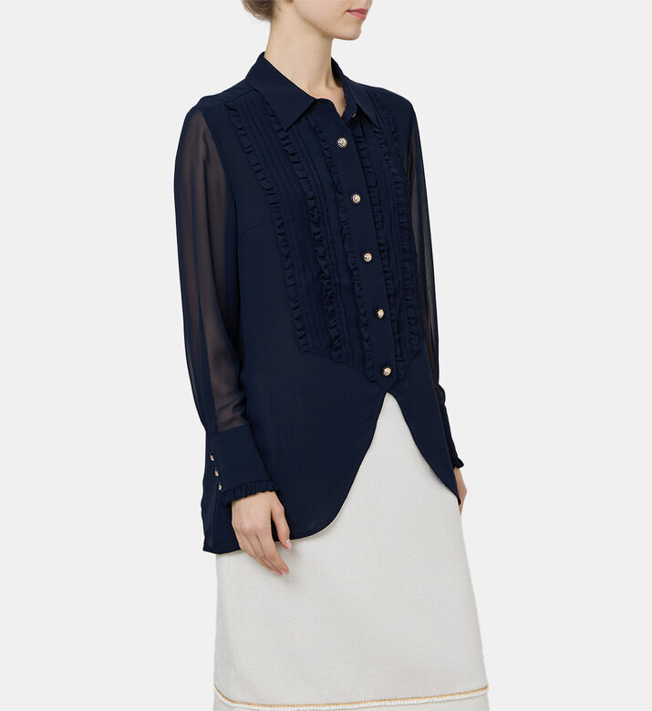 Bow-detailed Long-sleeved Blouse Bow-detailed Long-sleeved Blouse