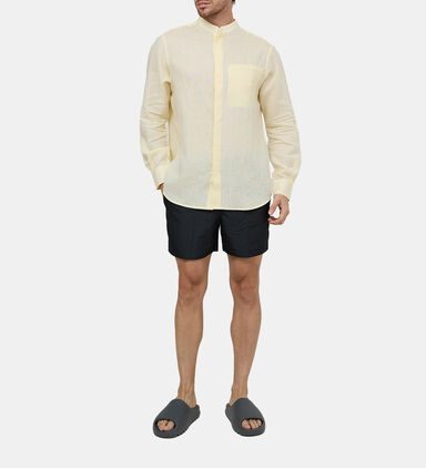 Elastic Waistband Swim Shorts