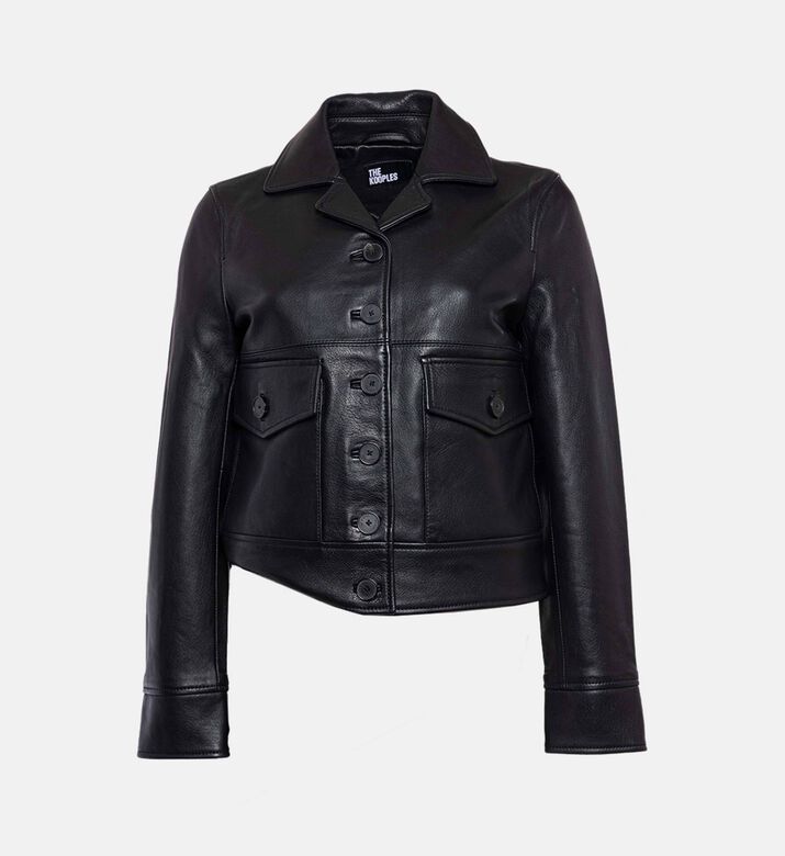 The Kooples Flap Pockets Cropped Jacket, Packshot View