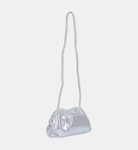 Mansur Gavriel Bag Mini Cloud Clutch, Silver, Packshot View