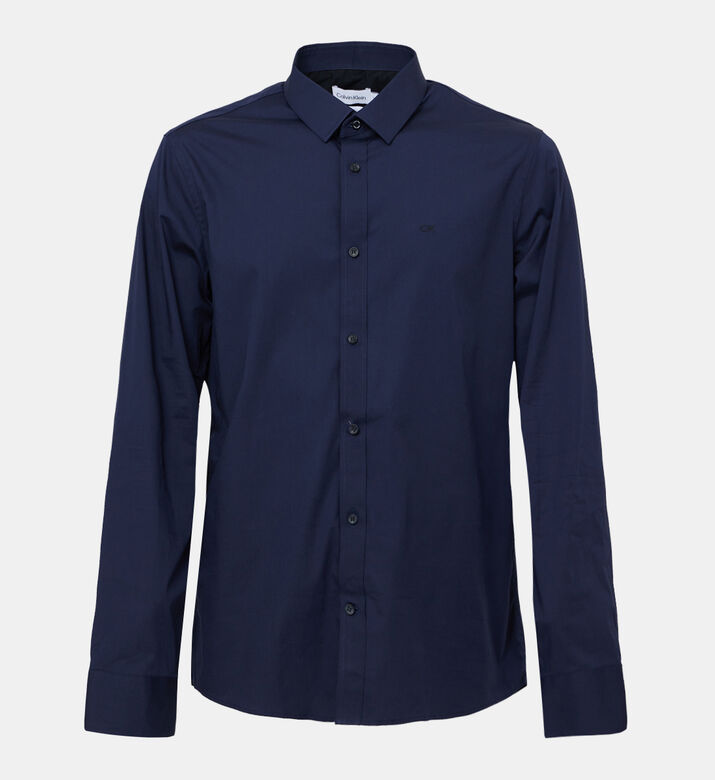 Slim Cotton Poplin Stretch Shirt