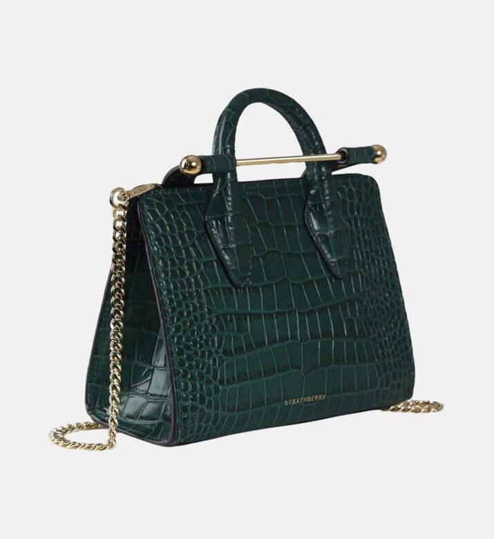 Nano Tote Croc Top Handle Bag
