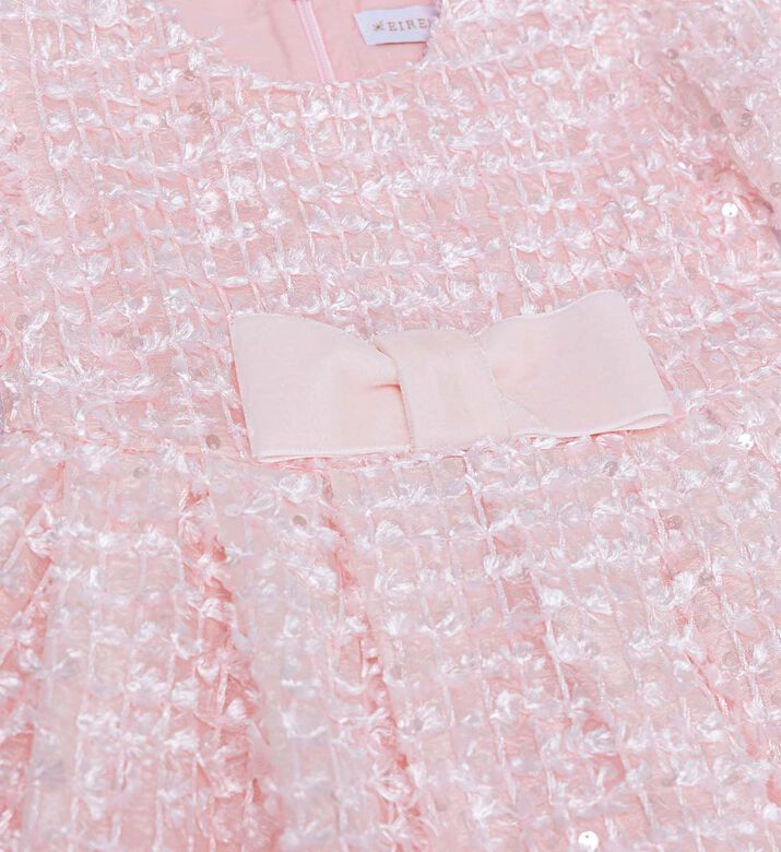 All-over Sequin-embellished Bow-detail Dress