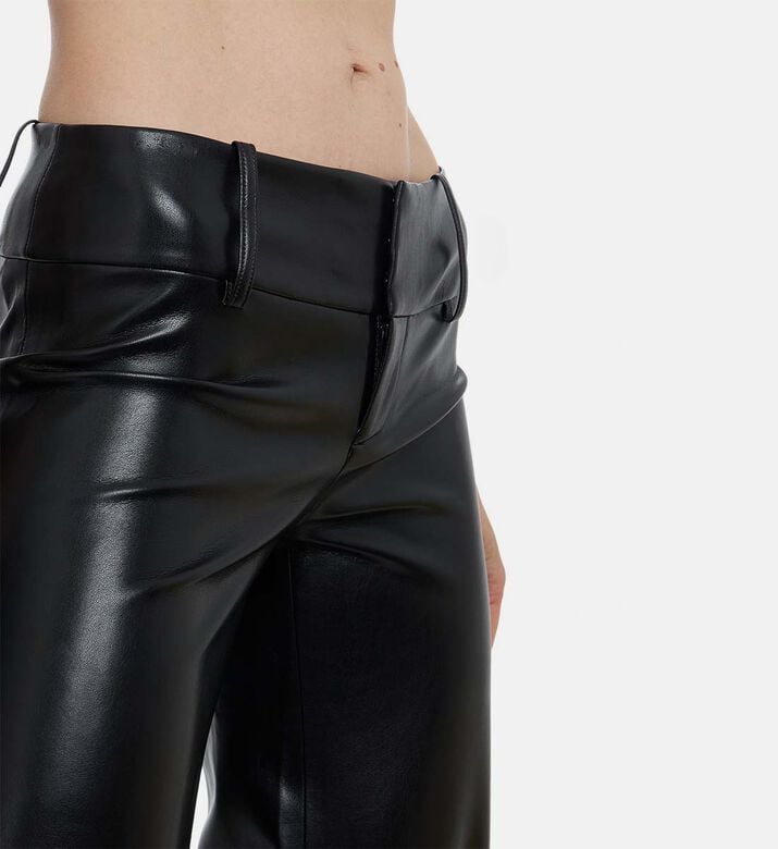 Alice and Olivia Faux Leather Wide-leg Pants, Model View Alice and Olivia Faux Leather Wide-leg Pants, Model View