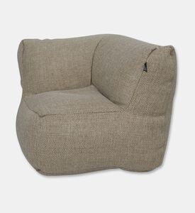 Home Deco and More Nirvana Quick-dry Fabric Corner Chair, Beige, Packshot View