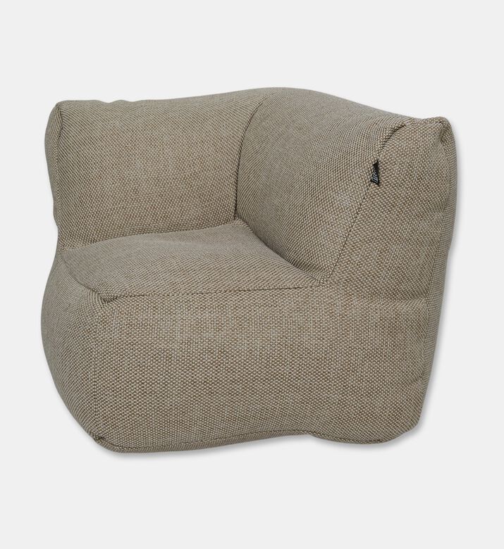 Home Deco and More Nirvana Quick-dry Fabric Corner Chair, Beige, Packshot View