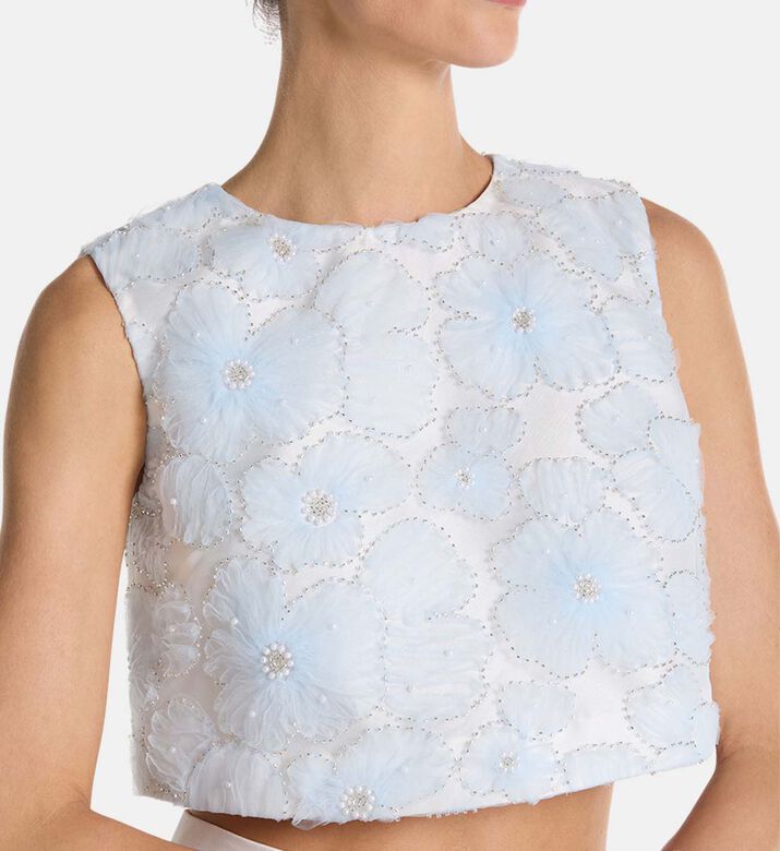 Savanna Top, Blue, M, Model View