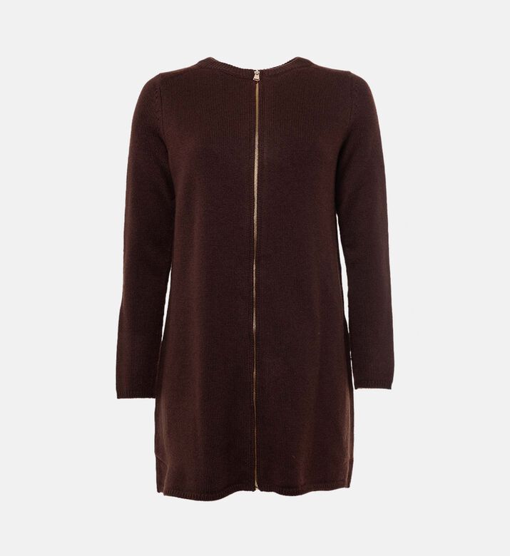 Ba and Sh Zip Fastening Long-sleeve Mini Dress, Packshot View